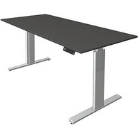 Kerkmann Move 3 tube elektrisch höhenverstellbarer Schreibtisch anthrazit rechteckig, T-Fuß-Gestell silber 180,0 x 80,0 cm Kerkmann Move 3 tube elektrisch höhenverstellbarer Schreibtisch anthrazit rechteckig, T-Fuß-Gestell silber 180,0 x 80,0 cm von Kerkmann
