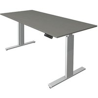Kerkmann Move 3 tube elektrisch höhenverstellbarer Schreibtisch grafit rechteckig, T-Fuß-Gestell silber 180,0 x 80,0 cm Kerkmann Move 3 tube elektrisch höhenverstellbarer Schreibtisch grafit rechteckig, T-Fuß-Gestell silber 180,0 x 80,0 cm von Kerkmann