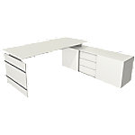 Kerkmann Schreibtisch Form 4 L-Förmig Weiß 1950 x 1770 x 740 mm Kerkmann Schreibtisch Form 4 L-Förmig Weiß 1950 x 1770 x 740 mm von Kerkmann