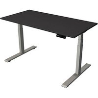 Kerkmann Smart office elektrisch höhenverstellbarer Schreibtisch anthrazit rechteckig, T-Fuß-Gestell silber 140,0 x 70,0 cm von Kerkmann