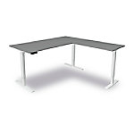 Move 3 - Steh-/Sitztisch 180x80x72-120 cm mit Anbau 100x60 cm grafit von Kerkmann