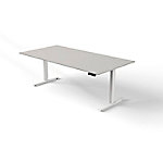 Move 3 - Steh-/Sitztisch 200x100x72-120 cm lichtgrau von Kerkmann