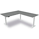 Move 3 - Steh-/Sitztisch 200x100x72-120 cm mit Anbau 120x80 cm grafit von Kerkmann