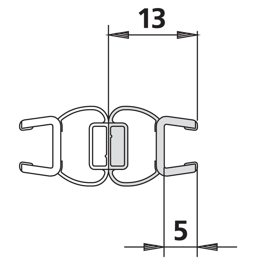 Kermi 1238 1x Magnetleiste Länge: 2000 mm 6025709 von Kermi