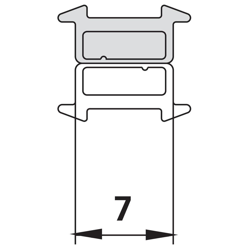 Kermi 9505 1x Magnetleiste Typ A Länge: 2000 mm 6008261 von Kermi