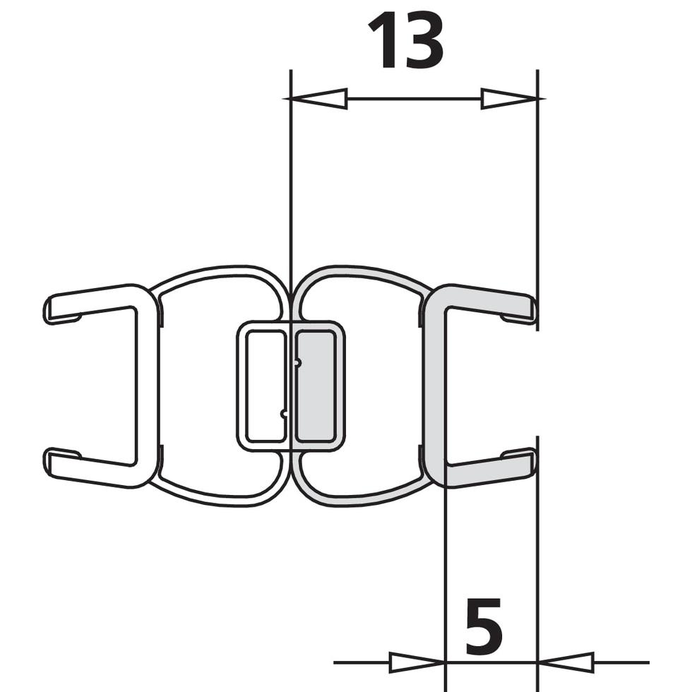 Kermi 1237 1x Magnetleiste Länge: 2000 mm 6025704 von Kermi