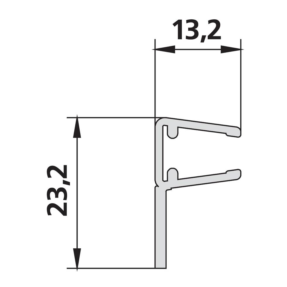 Kermi 3171 1x Anschlagdichtung Länge 2000 mm 6031745 von Kermi