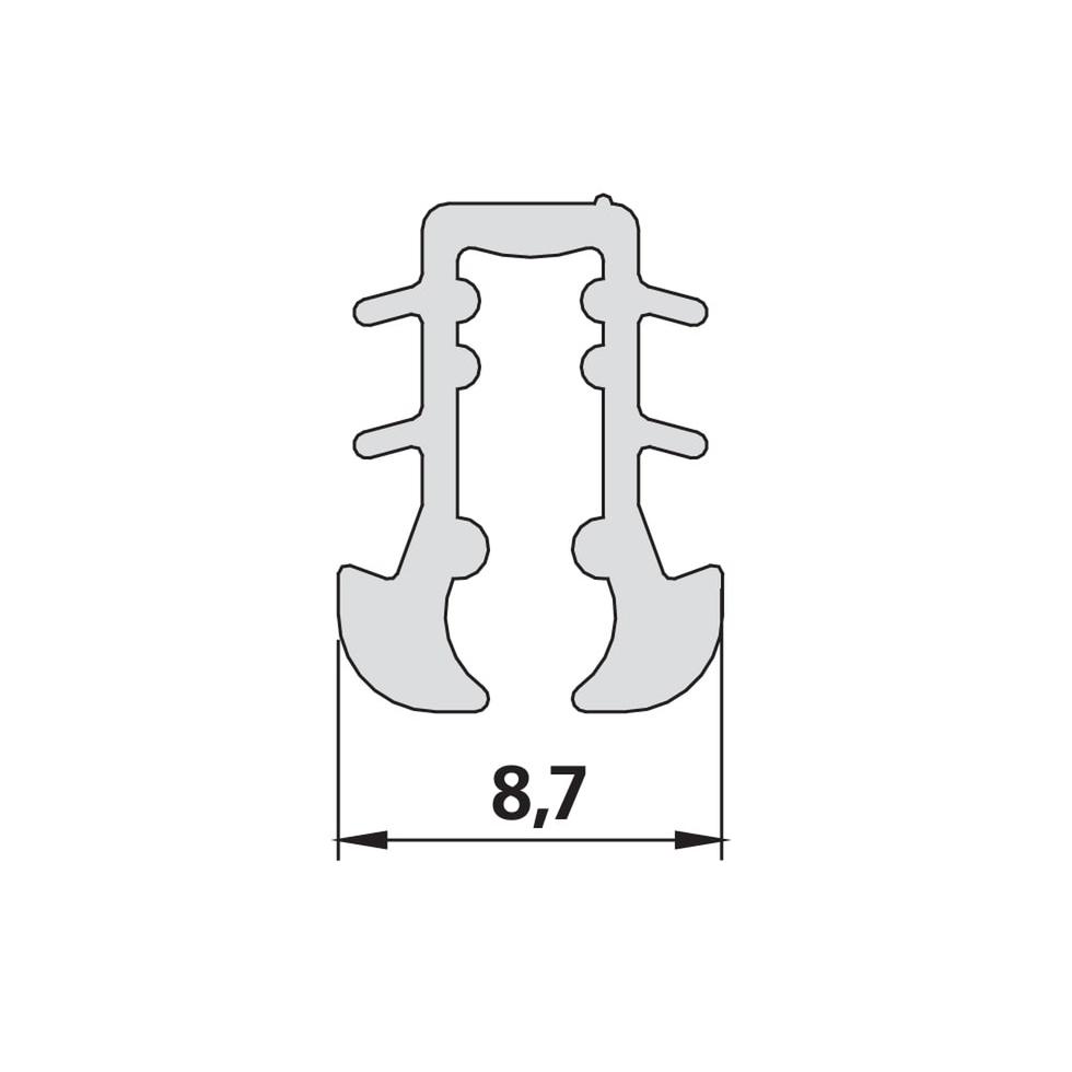 Kermi 4026 1x Dichtleiste Länge: 12000 mm 2534101 von Kermi