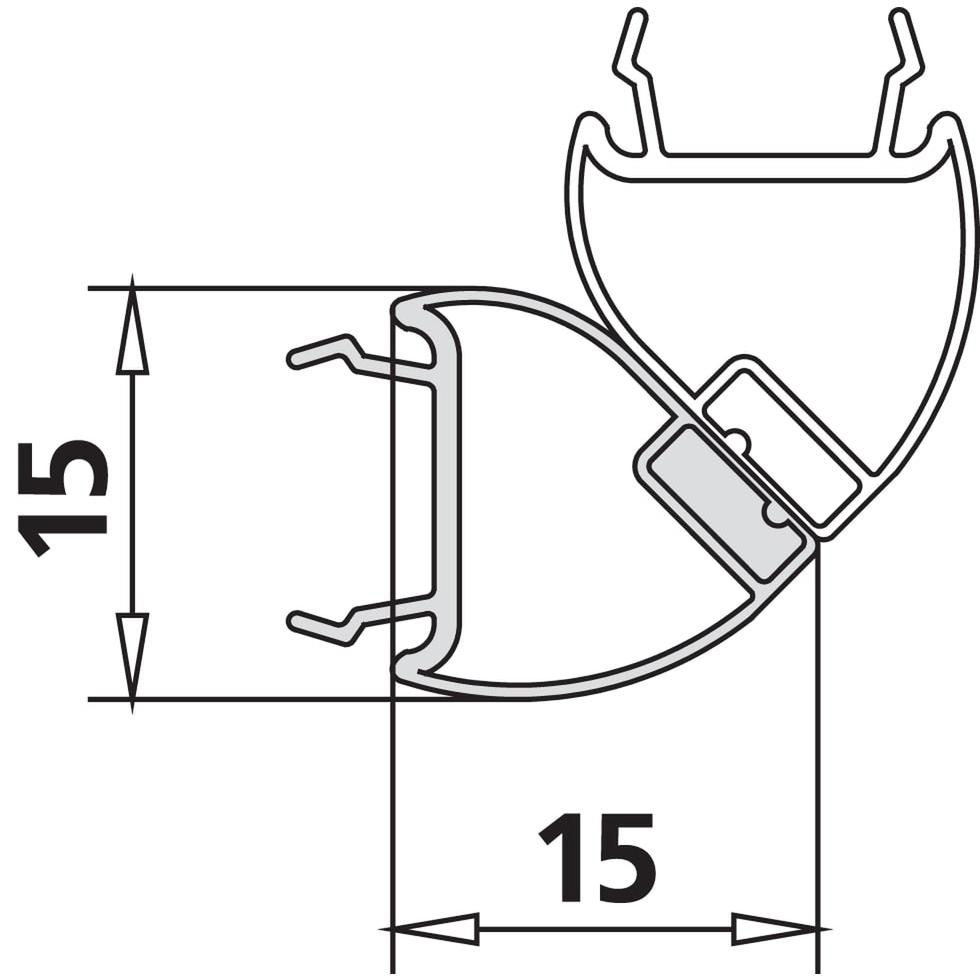 Kermi 4603 1x Magnetleiste 4665 12 Länge: 2000 mm 2535227 von Kermi