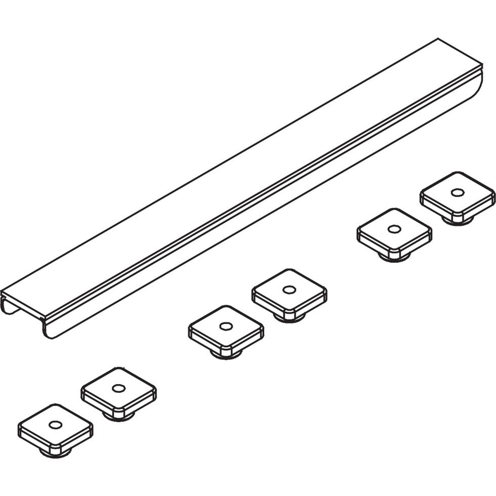 Kermi BC Abdeckung Rinne Exklu. 1100 x 40 x 21 mm 6033525 von Kermi