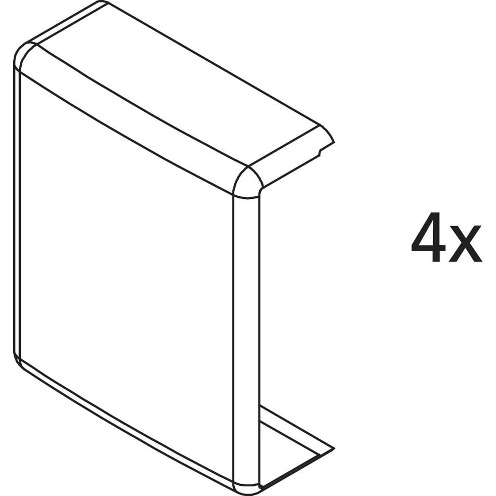 Kermi EBDI022 Set Abdeckungen Farbe: silber hochglanz 2535018 von Kermi