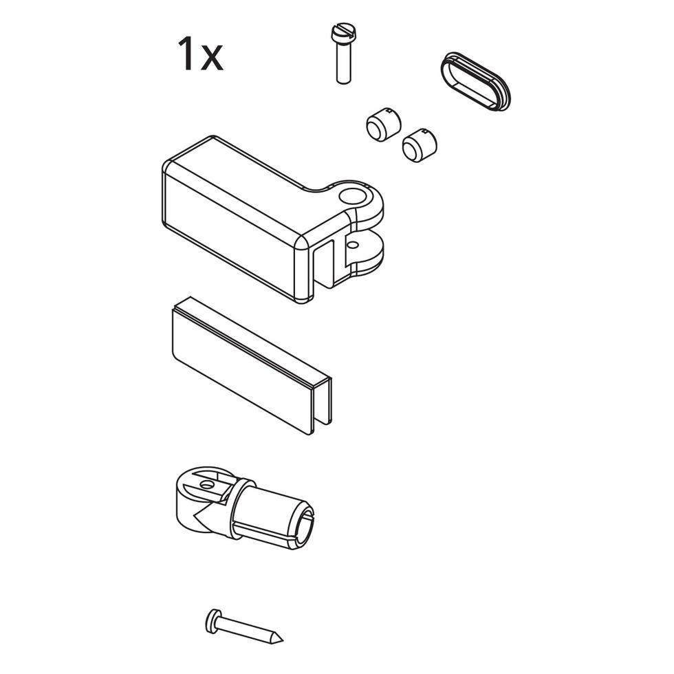 Kermi EBI2018 Set Stabilisierung Kopf re Farbe: weiss 2534185 von Kermi