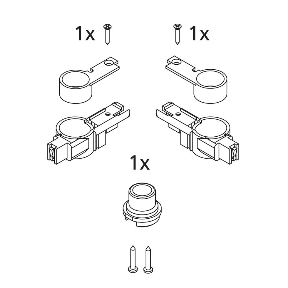 Kermi EBI2027 Set Lager oben Farbe: silber 2534212 von Kermi