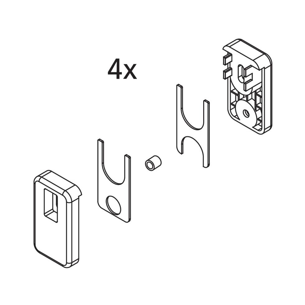 Kermi EBI2030 Set Bandungen Farbe: silber 2534219 von Kermi