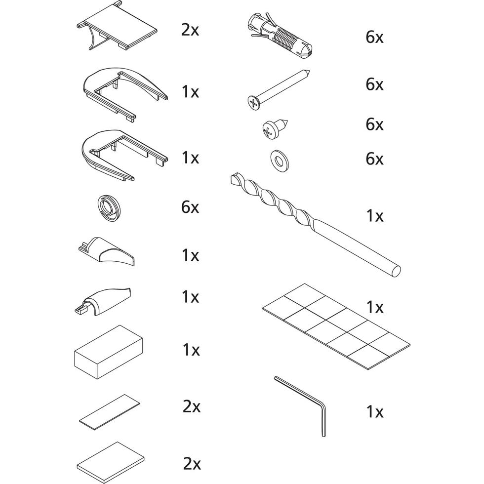 Kermi ZBAT030 Set Montagekleinteile 2532724 von Kermi