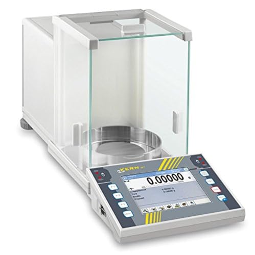 Hochmoderne Premium-Touchscreen-Analysenwaage [Kern AET 200-5DAM] Mit dem kompletten Funktionsumfang für anspruchsvolle Prozesse, Wägebereich [Max]: 82 g/220 g, Ablesbarkeit [d]: 0,01 mg/0,1 mg, WLAN von Kern