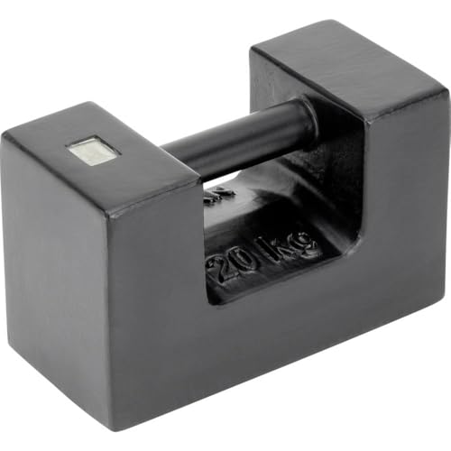 Kern Prüfgewicht M3 20kg, Gusseisen, Schwarz von KERN