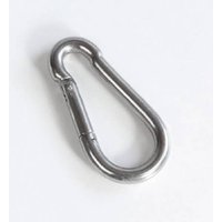 Kern HCB-A01 Karabiner (Edelstahl) mit Sicherheitsverschluss, Öffnung ca. 15 mm, für Hängewaagen von Kern