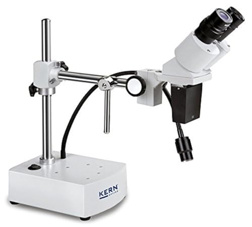 KERN OSE 409 Optics OSE-40 Stereomikroskop-Sets, Binocular Tubus (10×/ 20.0mm), Universal (Schwenkarm mit Blocksockel), 3W LED (Reflecting) von KERN