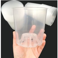 Ø12cm Transparenter Runder Orchideentopf - Klarer Kunststoff-Topf Mit Abflusslöchern Ø12cm Transparenter Runder Orchideentopf - Klarer Kunststoff-Topf Mit Abflusslöchern von KernPlants