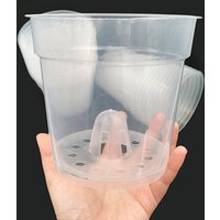 Ø15cm Transparenter Runder Orchideentopf - Klarer Kunststoff-Topf Mit Abflusslöchern von KernPlants