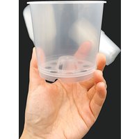 Ø9cm Transparenter Runder Orchideentopf - Klarer Kunststoff-Topf Mit Abflusslöchern Ø9cm Transparenter Runder Orchideentopf - Klarer Kunststoff-Topf Mit Abflusslöchern von KernPlants