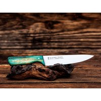 Küchenmesser Handgefertigt 80Crv2 Buche Gelb-Blau Stabilisiert Küchenmesser Handgefertigt 80Crv2 Buche Gelb-Blau Stabilisiert von KernundSplint