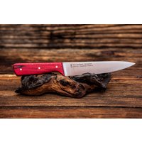 Küchenmesser Handgefertigt 80Crv2 Buche Rot Stabilisiert Küchenmesser Handgefertigt 80Crv2 Buche Rot Stabilisiert von KernundSplint