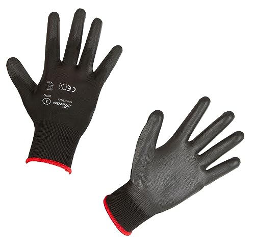 Kerbl 297762 Gnitter Feinstrick Handschuh, Schwarz, Größe 8 von Keron