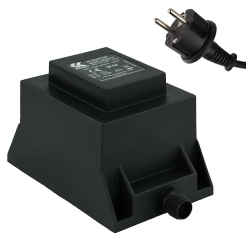 KERRY ELECTRONICS Netzteil 105 Watt IP44, LED-Trafo, Transformator 230V auf 12V, Netzkabel 2-Pin-Stecker, Netzstecker 2 Polig, 12V Adapter, Netzteil-Adapter, Netzgerät, Netzadapter von Kerry Electronics