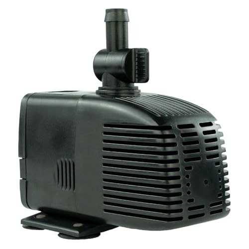 Wasserpumpe 12 V – 1000 L/H, 17 Watt, 7m Kabel, 170 cm Förderhöhe, Teichpumpe, Aquariumpumpe, Wasserspielpumpe und Zimmerbrunnen-Pumpe KEP1000L von Kerry Electronics