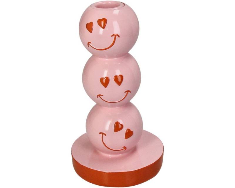 Kersten BV Kerzenhalter Kerzenständer Smiley Pink von Kersten BV