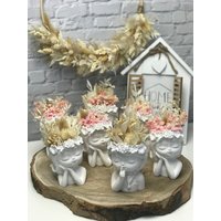 Blumenmädchen/Schmuckmädchen Blumenkopf/ Schmuckschale Aus Raysin von KerstinsLovelyCraft