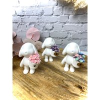 Hase/Häschen Aus Raysin Mit Trockenblumen Mini Häschen von KerstinsLovelyCraft