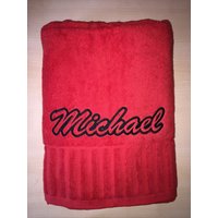 Handtuch/Gästehandtuch Duschtuch Bestickt Mit Wunschname Geprägten Buchstaben, Embossed, 3 Größen Handtuch/Gästehandtuch Duschtuch Bestickt Mit Wunschname Geprägten Buchstaben, Embossed, 3 Größen von KerstinsStickdateien