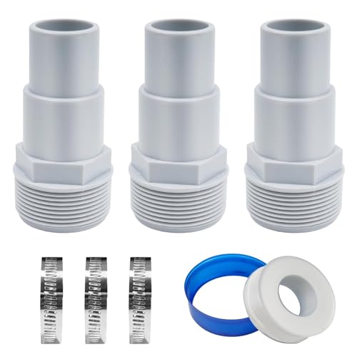 Kertaym 1.5 Zoll Pool Schlauchadapter-Ersatzteileset Kompatibel mit Oberirdischen Poolpumpen Filtern Skimmern Und Sandfilteranlagen (B) von Kertaym