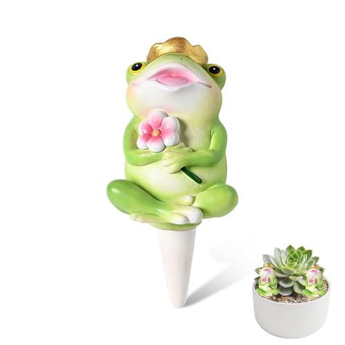 Kertaym Resin Flower Waterer Blumentopf Bewässerungskugeln Panda Frog Model Automatic Watering System Garten- und Zimmerpflanzenbewässerung Urlaubsbewässerung (A) von Kertaym