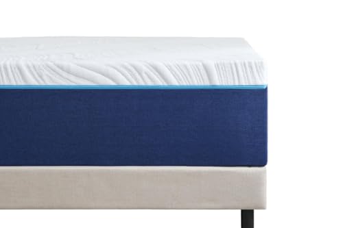Kerting Cold Foam Mattress Ergonomic Breathable Rolled with Removable Fabric Cover，25 cm Height (90 * 200 * 25) von Kerting