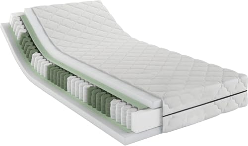 Matratzen,7-Zonen Federkernmatratze mit Komfortschaum und Microfaser-Bezug, Matratze für Kinder und Erwachsene (90 * 200, H3) von Kerting