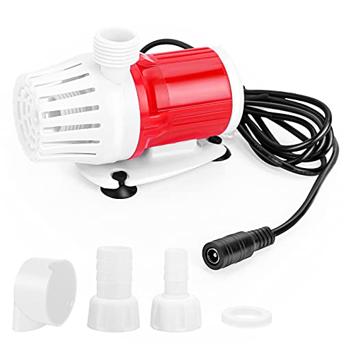 Portable Tauchpumpe 12V 20W 1200L/H High Flow Tragbare Aquarium Wasserpumpe Frequenzumwandlung bürstenlose DC-Pumpe Amphibische Pumpe von Keruhsci