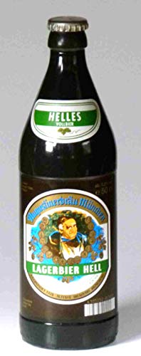 Kerzen Junglas Bierkerze, Augustiner Hell 0,5 l - 2001 - Bayerische Bier Geschenke - Das perfekte Bier Geschenk für Bierfreunde, Bierliebhaber und Bierfans. Candele di birra – beer candles von Kerzen Junglas