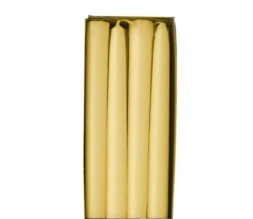 Kerzen & Brennzubehör 8 Leuchterkerzen Ø 22 mm · 250 mm Creme aus 100% Stearin Spitzkerzen von Kerzen & Brennzubehör