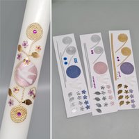 Bastelset Kommunionkerze Amelie Mit Blüten Und Taube von KerzenExpress