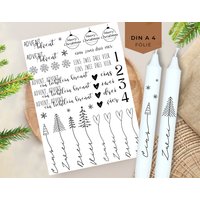 Kerzentattoo Weihnachten Deko Adventskranz Weihnachtsgeschenk Wasserschiebefolie Advent Kerzen Kerzentattoo Weihnachten Deko Adventskranz Weihnachtsgeschenk Wasserschiebefolie Advent Kerzen von KerzenKids