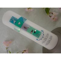 Taufkerze - Kreuz Jungen Modern Mint Taufkerzen Junge Mädchen Taufkerze - Kreuz Jungen Modern Mint Taufkerzen Junge Mädchen von KerzenOase