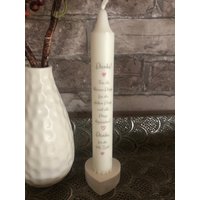 Abschied Kindergarten, Kinderkrippe, Dankes-Kerze, Geschenk Für Erzieherin, Erzieherin Mit Herz, Dankeschön Sagen Krippenerzieherin von Kerzenfabrik