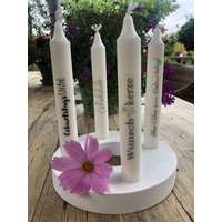 Geburtstagskerze | Glückskerze Glück Wünschen Mitbringsel Geburtstagsfeier |Alles Gute Zum Geburtstag Geschenkidee |Happy Birthday von Kerzenfabrik