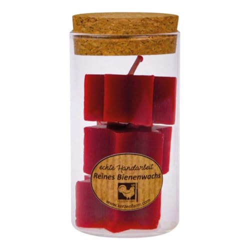 Kerzenfarm Hahn Bienenwachs Sternkerze rot, im Zylinder, Teelichtgröße 3er-Set Kerzenfarm Hahn Bienenwachs Sternkerze rot, im Zylinder, Teelichtgröße 3er-Set von Kerzenfarm Hahn