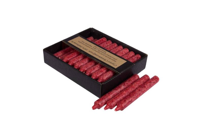 Kerzenfarm Hahn Spitzkerze weihnachtsbaumkerze 100% stearin dunkelrot von Kerzenfarm Hahn
