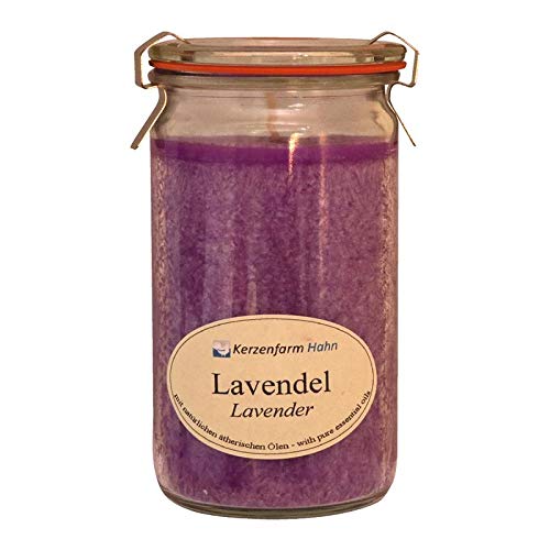 Kirscharm Duftkerze Weckglas Lavendel von Kerzenfarm